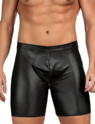 Men‘s Leather Pants With Exposed Hips