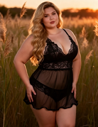 Plus Size Quality Black US Size Backless Fly-away Lingerie Boutique