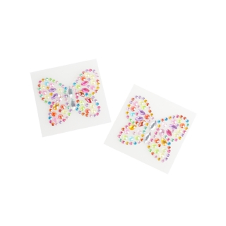 Colorful Butterfly Glass Rhinestone Nipple Covers