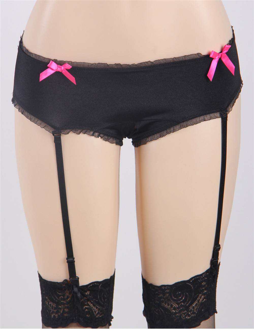 Black Panty with Pink bow Ohyeah
