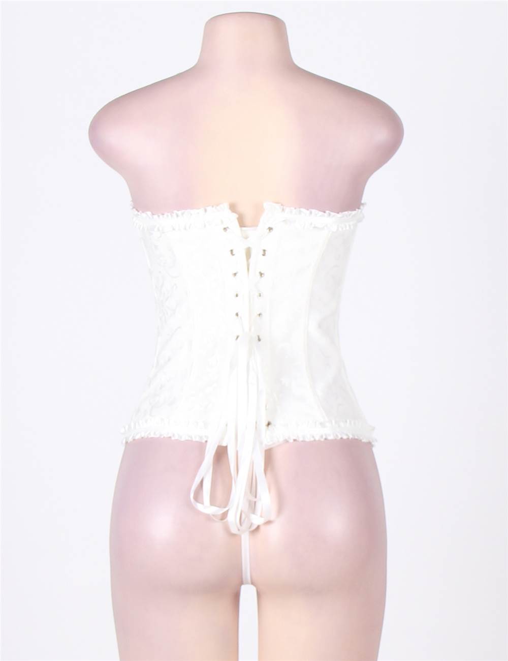 Online Sexy White Floral Corset Top Ohyeah