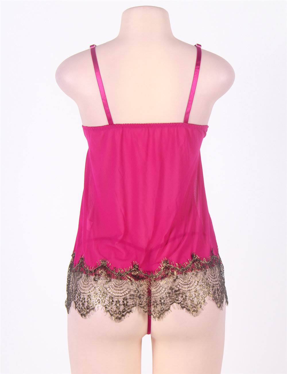 Fashion Hot Regal Romance Sexy Rose Red Lace Babydoll