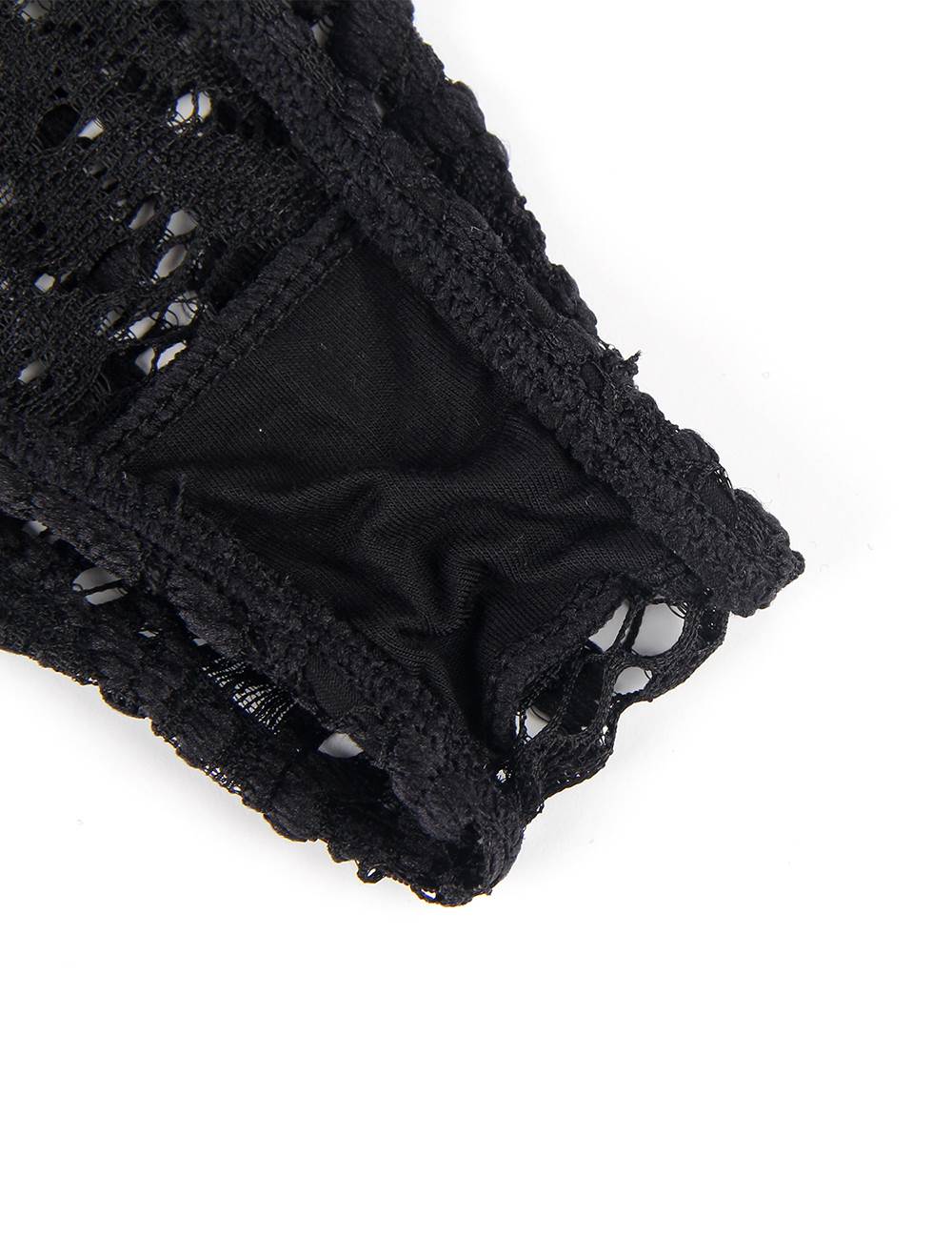 $5.38 Black Plus Size Push-up Cup Lace Teddy|Ohyeahlady.com